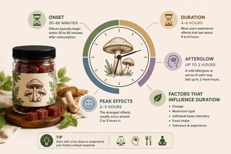 how long do shroom gummies last