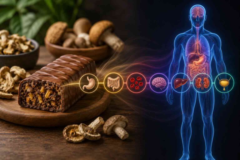 how long does mushroom candy bar stay in your system
