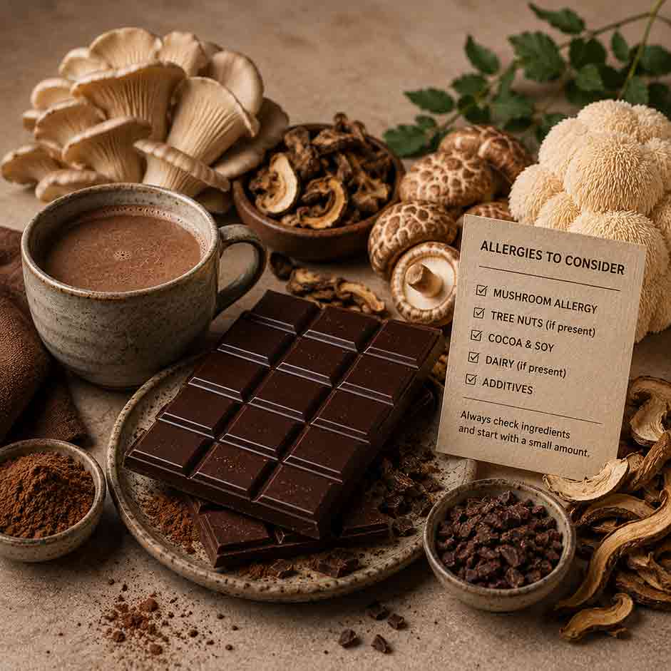 Allergies and Mushroom Chocolate