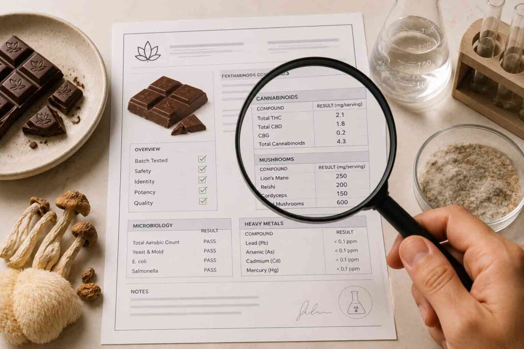 How to Read a Mushroom Chocolate COA